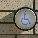 Handicap door button