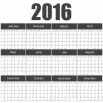 2016 calendar