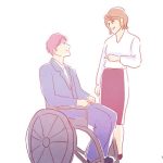 Interact with a person with a disability